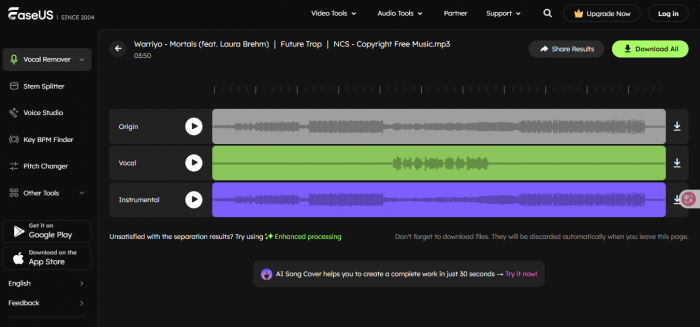 download vocals